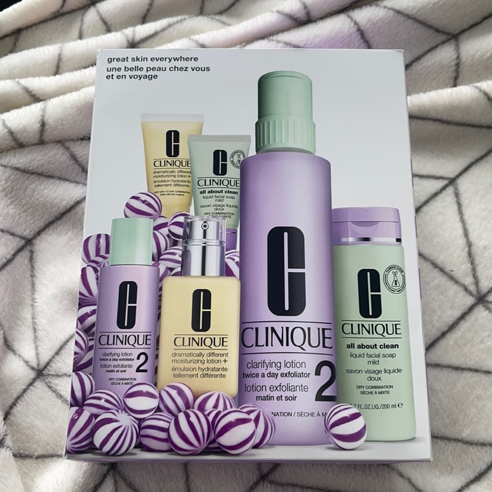 New Clinique skincare box